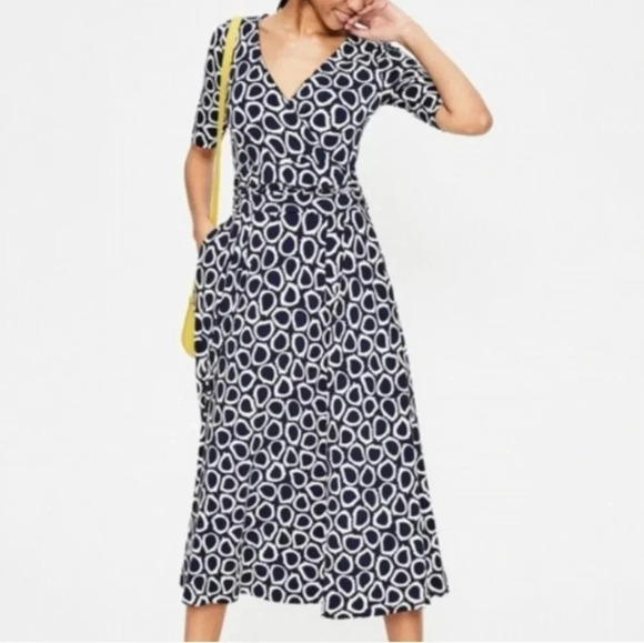 Boden Kassidy jersey surplus midi dress - Picture 4 of 10